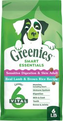 Greenies Smart Essentials Sensitive Digestion & Skin Real Lamb & Brown Rice Dry Dog Food, 6-lb bag