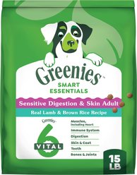 Greenies Smart Essentials Sensitive Digestion & Skin Real Lamb & Brown Rice Dry Dog Food, 15-lb bag