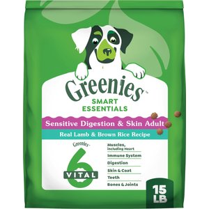 Greenies Smart Essentials Sensitive Digestion & Skin Real Lamb & Brown Rice Dry Dog Food, 15-lb bag