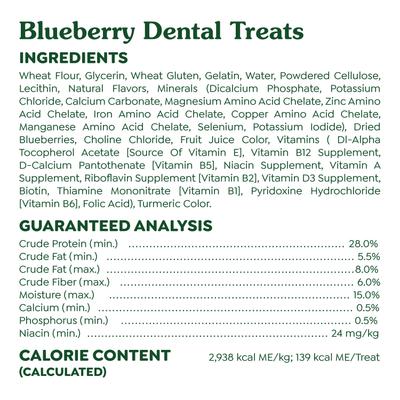 Show full view: Greenies Blueberry Large Dental Dog Treats, 8 count slide 7 of 12