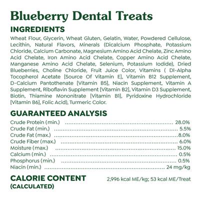 Show full view: Greenies Blueberry Petite Dental Dog Treats, 20 count slide 7 of 11