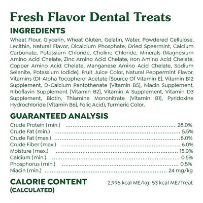 Show full view: Greenies Petite Natural Fresh Mint Dental Dog Treats, 20 count slide 7 of 12
