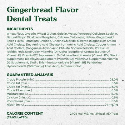 Show full view: Greenies Large Gingerbread Flavor Dental Dog Treats, 4 count slide 7 of 10