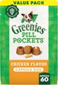 Greenies Pill Pockets Canine Chicken Flavor Natural Dog Treats, Capsule Size, 60 count