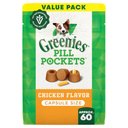 Greenies Pill Pockets Canine Chicken Flavor Natural Dog Treats, Capsule Size, 60 count