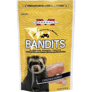 Marshall Bandits Premium Original Chicken Flavor Ferret Treats, 3-oz bag