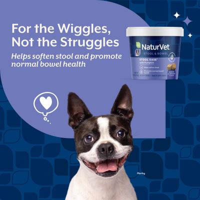 Show full view: NaturVet Stool Ease Soft Chews Digestive Supplement for Dogs, 40 count slide 4 of 11