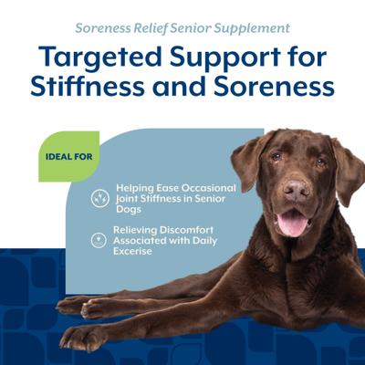 Show full view: NaturVet Senior Care Hip & Joint Advanced Formula Dog Soft Chews, 120 count + NaturVet Senior Care Aches & Discomfort Dog Tablets, 60 count slide 4 of 9