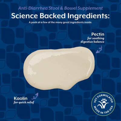 Show full view: NaturVet Anti-Diarrhea Diarrhea Aid + Kaolin for Dogs & Cats, 8-fl oz bottle slide 6 of 9