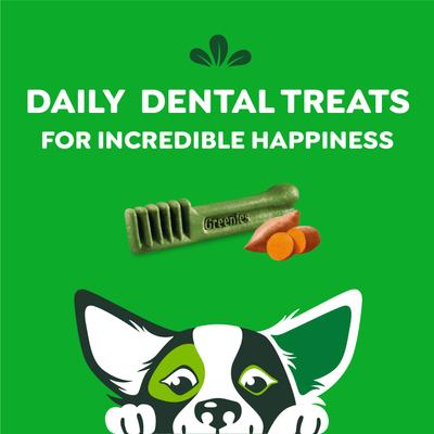 Show full view: Greenies Petite Sweet Potato Natural Dental Dog Treats, 60 count slide 8 of 11