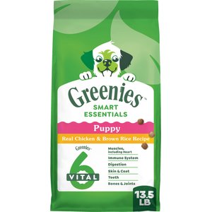 Greenies Smart Essentials Puppy High Protein Real Chicken & Brown Rice Dry Dog Food, 13.5-lb bag