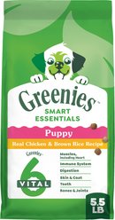 Greenies Smart Essentials Puppy High Protein Real Chicken & Brown Rice Dry Dog Food, 5.5-lb bag