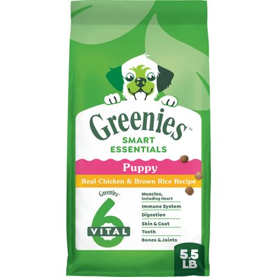 Greenies Greenies Smart Essentials Puppy High Protein Real Chicken & Brown Rice Dry Dog Food, 5.5-lb bag