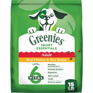 Greenies Smart Essentials Adult High Protein Real Chicken & Rice Recipe Dry Dog Food, 15-lb bag
