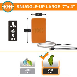 K&H Pet Products Snuggle-Up Bird Warmer, Medium/Large