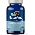 NaturVet Soreness Relief Senior Hickory Smoked Bacon Chewable Tablets Dog Supplement, 60 count