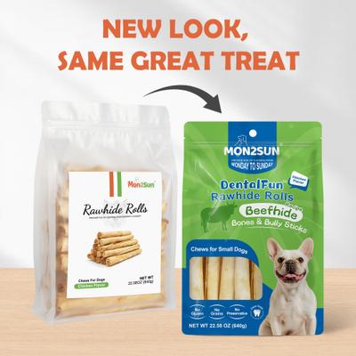 Show full view: MON2SUN Rawhide Rolls Chicken Flavor Dog Chew Treats, 40 count slide 3 of 10