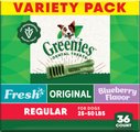Greenies Variety Pack Natural Regular Dental Dog Treats, 36 count