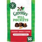 Greenies Pill Pockets Canine Hickory Smoke Flavor Natural Dog Treats, Capsule Size, 30 count