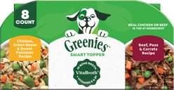 Greenies Smart Topper Chicken with Green Beans & Beef Pack Grain-Free Wet Dog Food Topper, 2-oz tray, case of 8