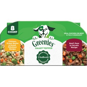 Greenies Smart Topper Chicken with Green Beans & Beef Pack Grain-Free Wet Dog Food Topper, 2-oz tray, case of 8