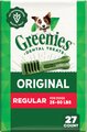 Greenies Regular Natural Original Chicken Flavor Dental Dog Treats, 27 count