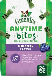 Greenies Anytime Bites Blueberry Flavor Soft & Chewy Dog Treats, 24-oz bag