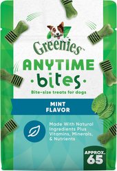 Greenies Anytime Bites Mint Flavor Soft & Chewy Dog Treats, 10.3-oz bag