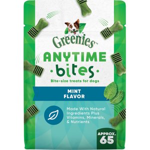 Greenies Anytime Bites Mint Flavor Soft & Chewy Dog Treats, 10.3-oz bag