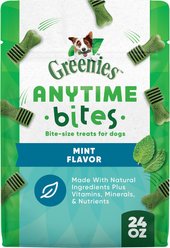 Greenies Anytime Bites Mint Flavor Soft & Chewy Dog Treats, 24-oz bag