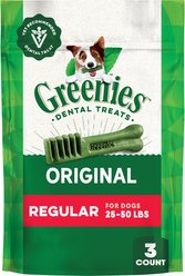 Greenies Regular Natural Original Chicken Flavor Dental Dog Treats, 3 count slide 1 of 9