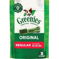Greenies Regular Natural Original Chicken Flavor Dental Dog Treats, 3 count