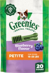 Greenies Blueberry Petite Dental Dog Treats, 20 count