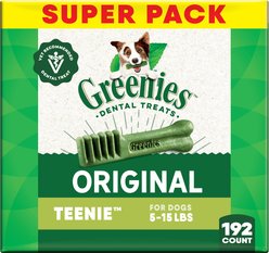 Greenies Teenie Natural Original Chicken Flavor Dental Dog Treats, 192 count