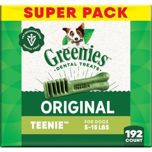 Greenies Teenie Natural Original Chicken Flavor Dental Dog Treats, 192 count