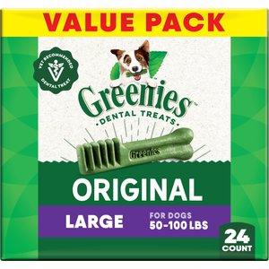 Greenies Large Natural Original Chicken Flavor Dental Dog Treats, 24 count