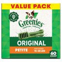 Greenies Petite Natural Original Chicken Flavor Dental Dog Treats, 60 count