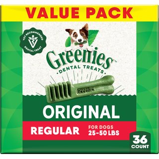 Greenies Regular Natural Original Chicken Flavor Dental Dog Treats, 36 count slide 1 of 9