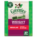 Greenies Weight Management Regular Natural Dental Dog Treats, 27 count