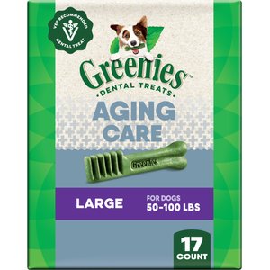 Greenies Aging Care Natural Large Dental Dog Treats, 17 count