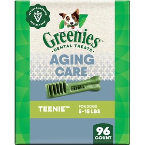 Greenies Aging Care Natural Teenie Dental Dog Treats, 96 count