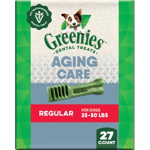 Greenies Aging Care Natural Regular Dental Dog Treats, 27 count