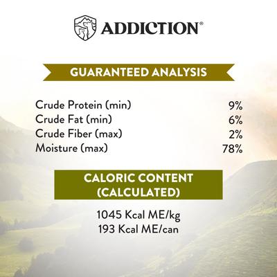 Show full view: Addiction Wild Islands Highland Adult Grain-Free Beef & Lamb Pate Canned Wet Dog Food, 6.5-oz can, case of 24 slide 7 of 10