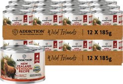 Addiction Wild Islands New Zealand Adult Grain-Free Venison Pate Canned Wet Dog Food, 6.5-oz can, case of 24