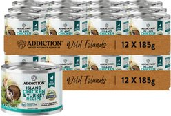 Addiction Wild Islands Island Adult Grain-Free Chicken & Turkey Pate Canned Wet Dog Food, 6.5-oz can, case of 24