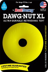 Ruff Dawg Dawg-Nut Dog Chew Toy, Yellow, X-Large
