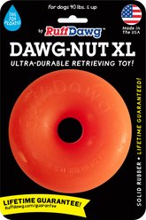 Ruff Dawg Dawg-Nut Dog Chew Toy, Orange, X-Large