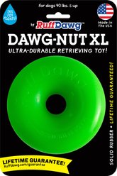 Ruff Dawg Dawg-Nut Dog Chew Toy, Green, X-Large