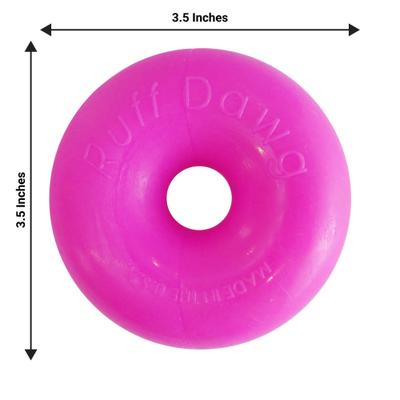 Show full view: Ruff Dawg Dawg-Nut Dog Chew Toy, Pink, Small slide 3 of 3