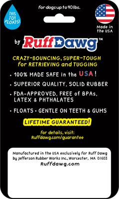 Show full view: Ruff Dawg Dawg-Nut Dog Chew Toy, Green, Small slide 2 of 4